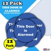 12-Pack - This Door Is Alarmed Vinyl Stickers - 85mm