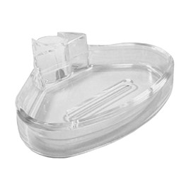 Schläfer 2817021 Soap Dish for All Shower Wall Rails with Pipe Diameter 18 mm and Diameter 22 mm for Shower Rail, Easy Installation without Tools, Soap Holder for Shower Rail