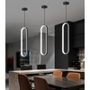 dolria Modern Ring Chandelier LED Dimmable Ceiling Light for Living