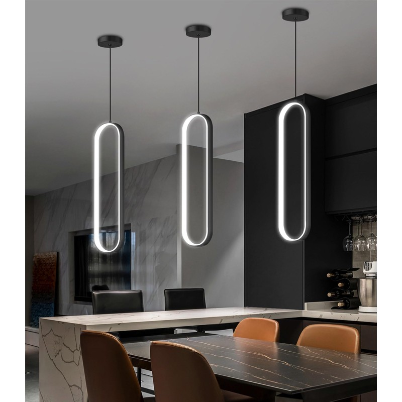 dolria Modern Ring Chandelier LED Dimmable Ceiling Light for Living