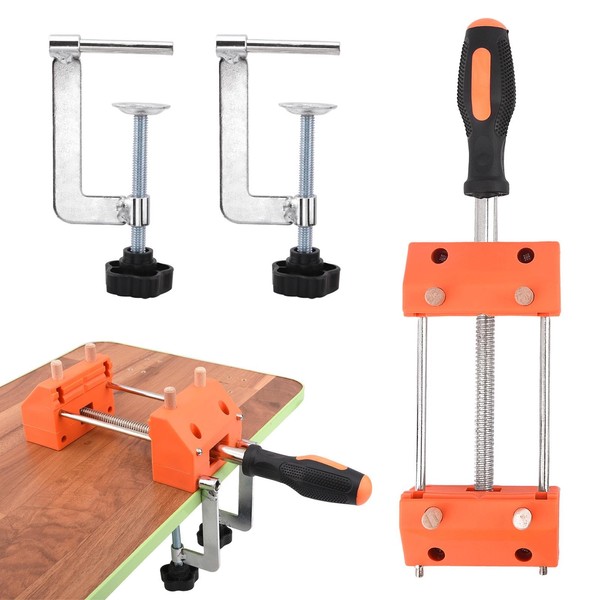 Bench Dog Clamps, Adjustable Dog Hole Clamp with 2 Fixing