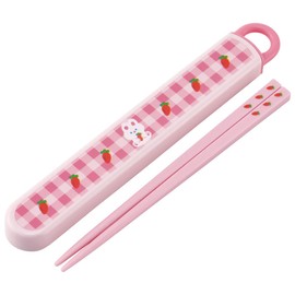 Skater ABS2AMAG-A Chopsticks and Case Set, Carrot, 6.5 inches (16.5 cm), Antibacterial, Made in Japan