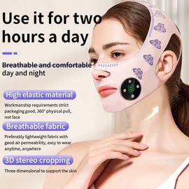 EMS 얼굴 마사지기 턱 볼 슬리밍 밴드 V라인 페이스 리프팅 스트랩 이중턱 리프트업 마스크 이완 [02 Blue with Remote] EMS Face Massager Jaw Cheek Slimming Band V-Line Face Lifting Strap Double Chin Lift-Up Mask Relaxation [02 Blue with Remote]