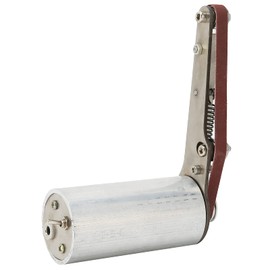 Mini Belt Sander, Polishing HandHeld Sanding Belts Machine Sharpener Low Noise with Tensioner Design for Woodworking for Arc Polish for Flat (US Plug)