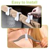 UFURMATE Over Cabinet Door Hooks, 8Pcs Plastic Over Door Single
