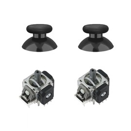 Antank Gulikit TMR Electromagnetic Joysticks Replacement for Switch Pro Controller, Upgrade Replacement Repair Kit for Switch Pro Controller, Thumbstick Caps Included (Need Soldering tools and skills)