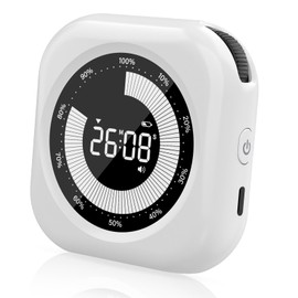 XREXS Digital Visual Timer for Children, Countdown Timer for Children and Adults, Volume and Brightness Adjustable, Short Timer for Kitchen, School, Office