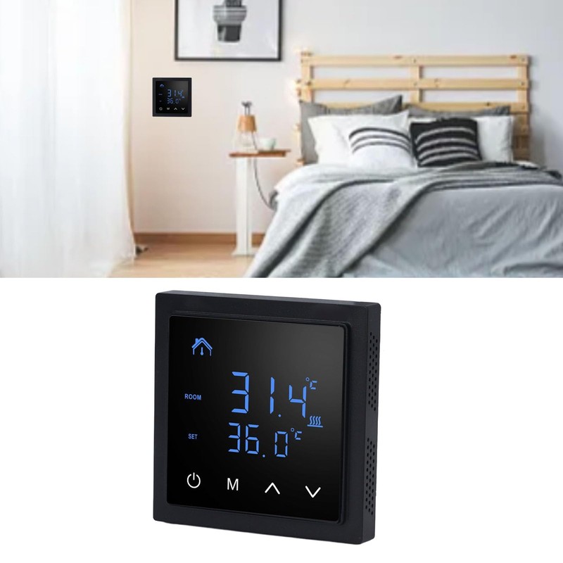 YWBL-WH Smart Thermostat Electric Underfloor Heating Controller with LED Display