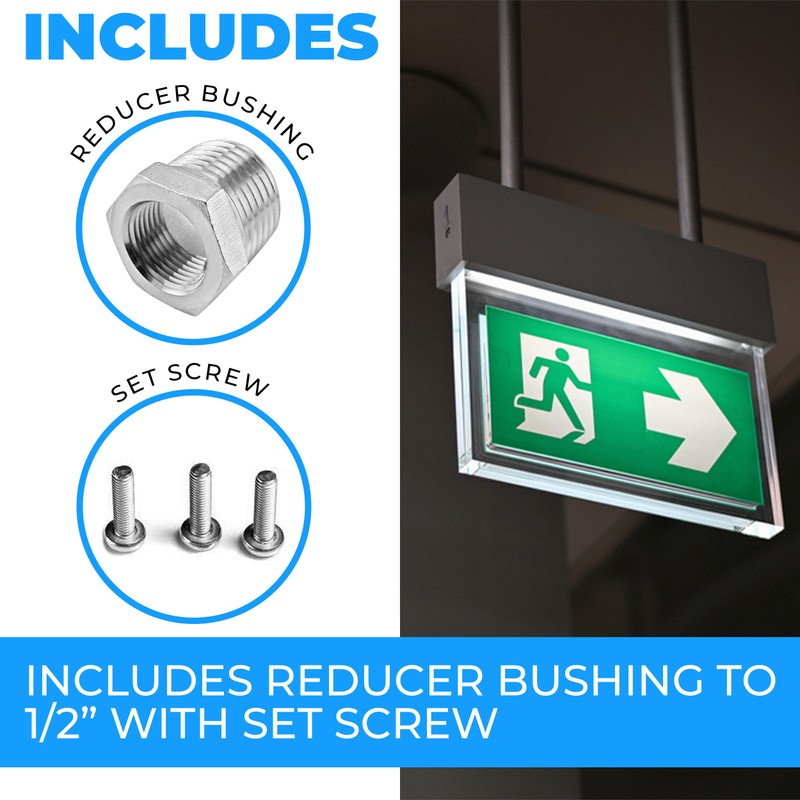 OhLectric Swivel Pendant for 3/4"Conduit - Swivel Pendant Mount for