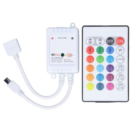 24 Keys Smart LED Remote Control RGB Wireless Controller 16 Colors 4 Light Patterns DC 5V‑24V for Tuya4 Way