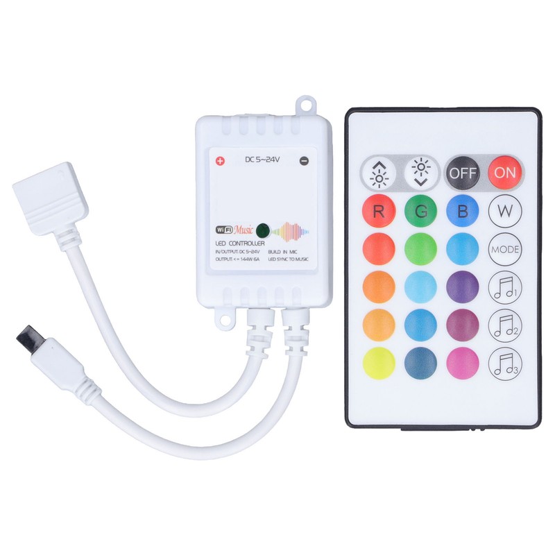 24 Keys Smart LED Remote Control RGB Wireless Controller 16