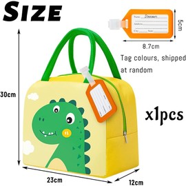 SilverChry Lunch Bag, Children's Lunch Bag, Cool Bag School, Lunch Bag 5 L, Lunch Cool Bag Children, Insulated Bag Small, Cool Bag Lunch Box, Lunch Box Bag, 3 Styles (Fox)