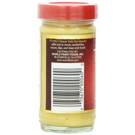Ty Ling Hot Chinese Mustard, 4 Ounce Jars (Pack of 12)