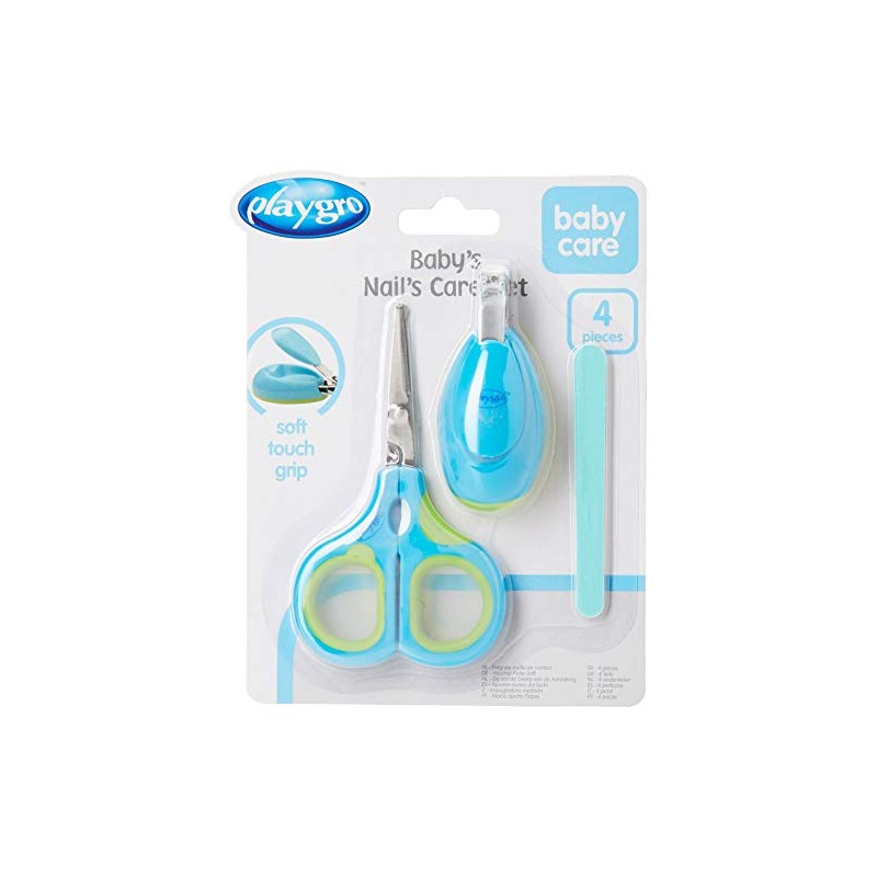 Playgro Baby Nail Care Set - Blue/Green Clipstrip