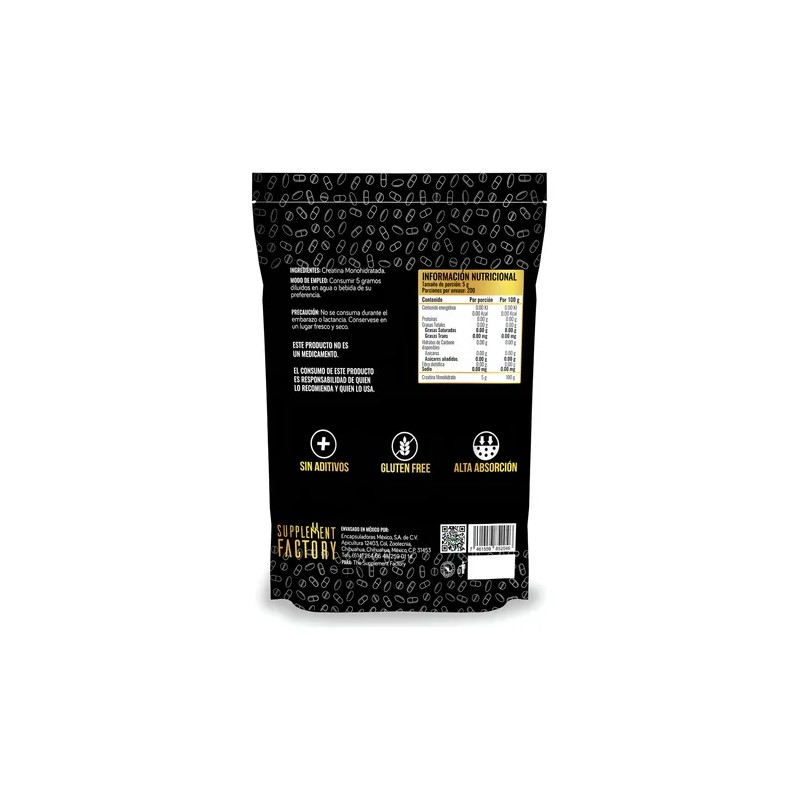 Creatina Monohidratada Pura 1 Kg Sabor Natural