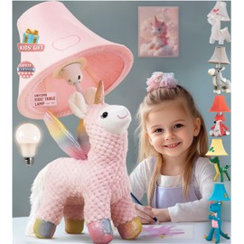 Unicorn Table Lamp for Kids Bedroom- Gift for All Ages, Cute Animal Lamp Toddler Girls Boys, Unicorn Room Decor Girls, Birthday Gifts Kids 3 4 5 6 7 8 9 10 Years Old, Sister, Niece, Sibling (w Bulb)
