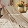 MEISHANG 100% French Pure Linen Sheets King Size - Bed