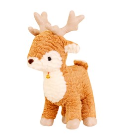 30cm Christmas Deer Plush Toy Xmas Gifts for Kids,Christmas Plushies Dolls Deer Plush Pillow Toy,Christmas Soft Toy Squishys Deer Stuffed Animal Toy,Elk Christmas Cuddly Toys for Kids Xmas Collection