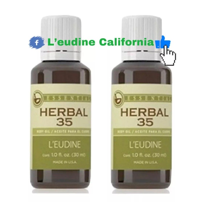 Leudine L'eudine Leudine HERBAL 35 W/35 Essential Oils, Headaches,Stress,Migraines