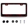 Personalise Bat Spider Web License Plate Frame Red Black License