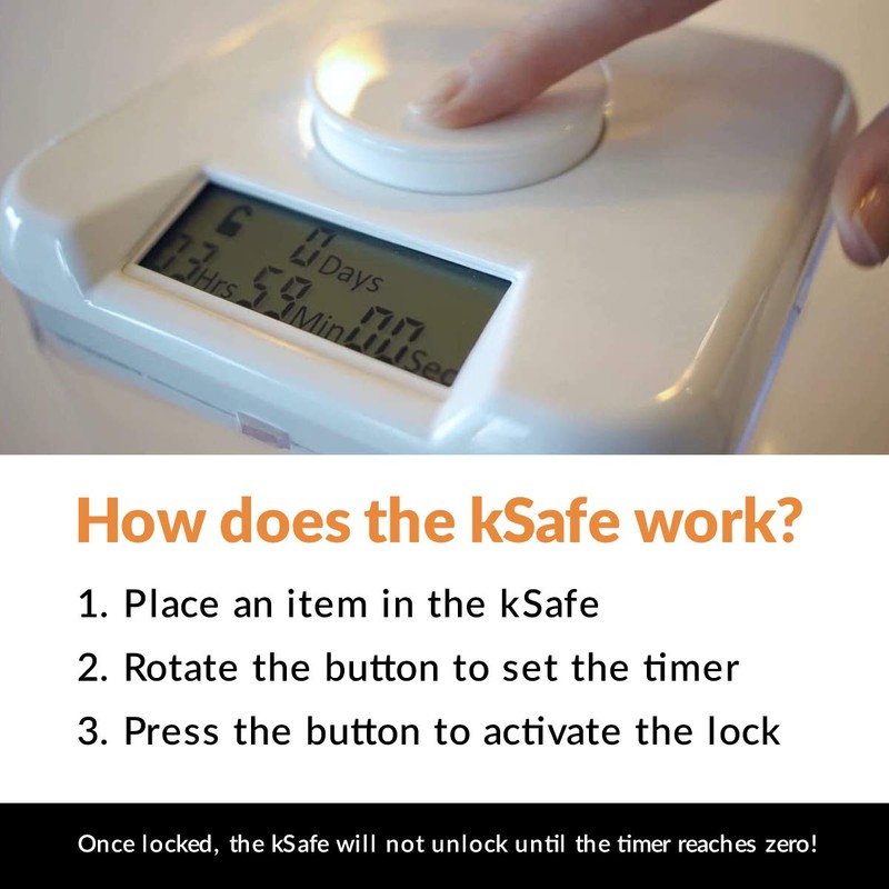 Kitchen Safe Time Locking Container (Medium), Timed Lock Box for