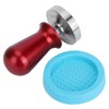 57.5mm Stainless Steel Coffee Tamper Flat Base Elastic Coffee Bean
