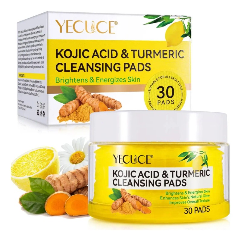 Almohadillas Àcido Kójico Y Cúrcuma Piel Clara Radiante 30pz Mixta