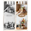 Roninkier 2-Tier Clear Lazy-Susan Turntable – 11-Inch Pantry Spice-Rack Cabinet-Organizer