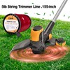 Cluparis 5-Pound Heavy Duty Square Trimmer Line .155-inch-by-492-ft Commercial String