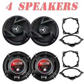 Power Acoustik 400 Watts 6.5" Front & Rear Speakers For 2011-2020 Kia Optima