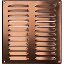 Steinberg14 Copper Vent Cover 8x9 (Duct Opening) with Mesh - Wall and Ceiling Ventilation Register - Metal Air Grille - HVAC Cold Air Return Vent - 10.24" W x 11.02" H Outer Dimensions