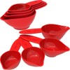 MAUJOY Braille Kitchen Measuring Cups (4-Piece) - Dual-Use for Braille