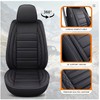 Toolzia PU Leather Car Seat Covers - Universal 5-Seat Full