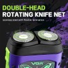 VGR 344 Mini afeitadora eléctrica para hombre, con cabezales magnéticos