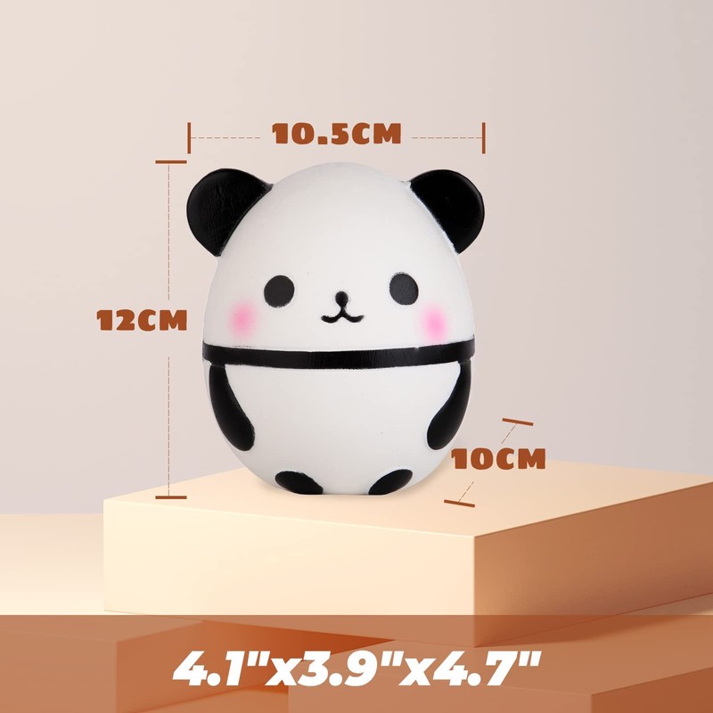 Anboor Squishies Panda Egg Mini Kawaii Slow Rising Squishies Squeeze