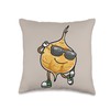 Dancing Jicama Vegan Plant-Based Food Lover Throw Pillow