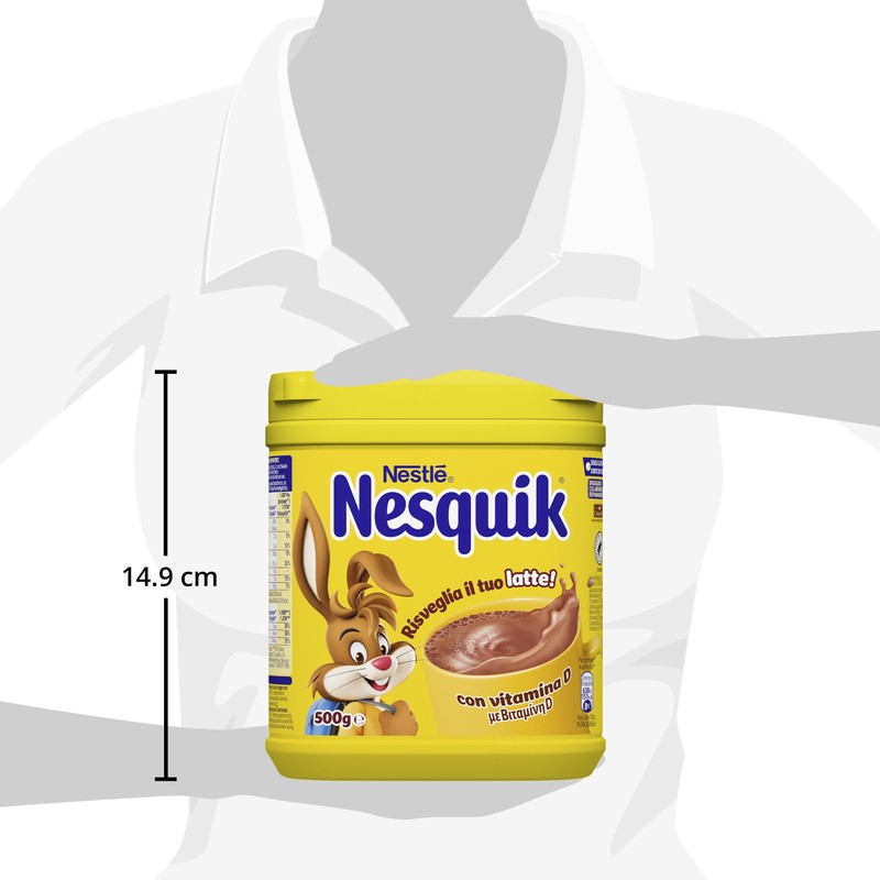 NESQUIK Preparato per Bevanda con Cacao Solubile, Barattolo 500g