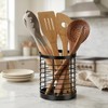 IWNTWY Utensil Holder for Kitchen Counter, Stainless Steel Utensil Crock