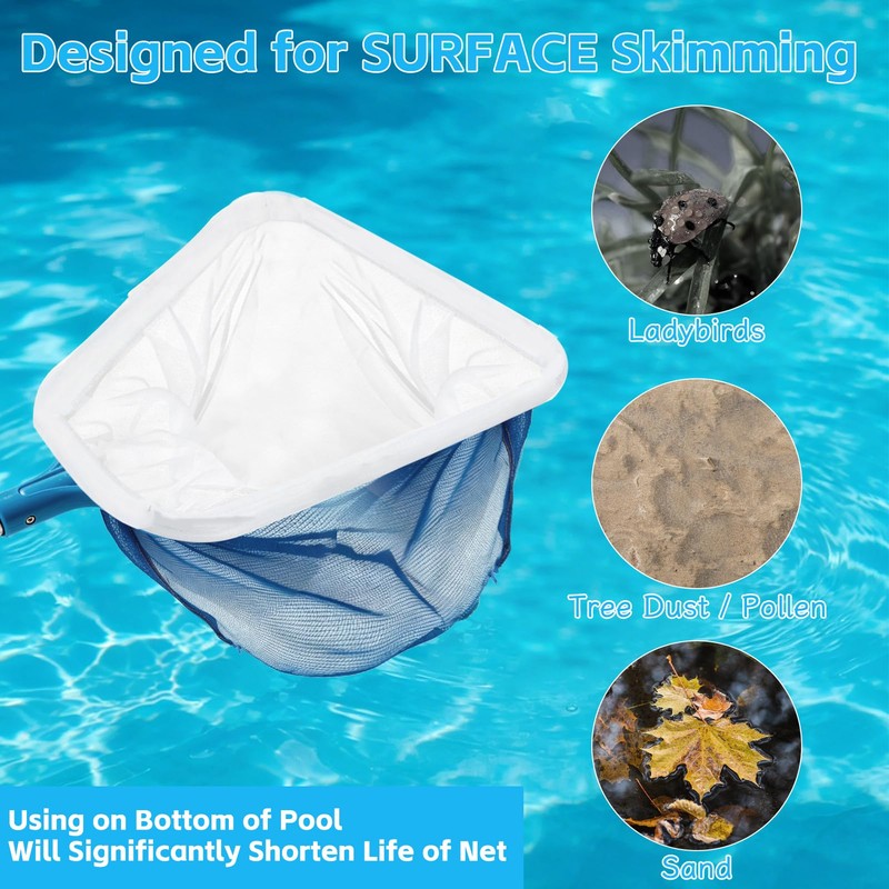 2Pcs Ultra Fine Mesh Net Bag for Pool Skimmer Net