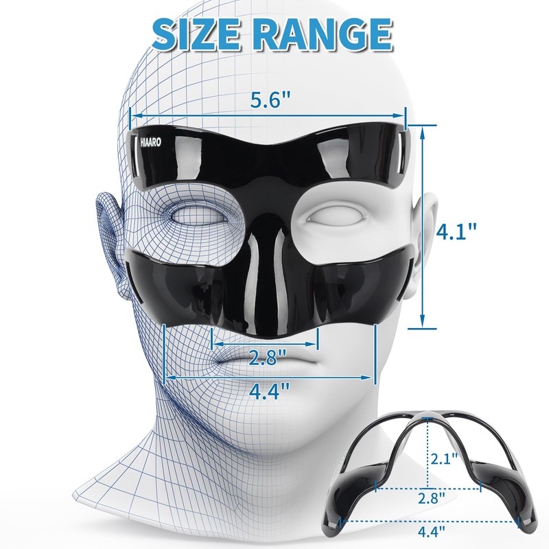 HIAARO Nose Guard for Broken Nose, Face Shield Masks for