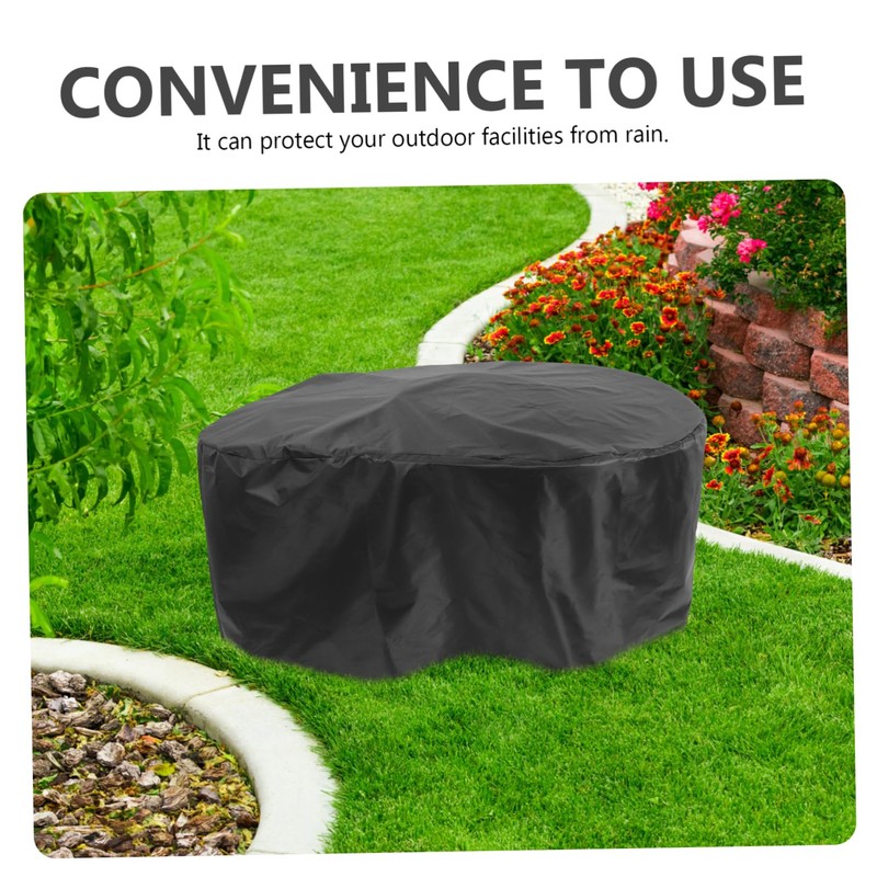 BESPORTBLE 420d Fabric Pool Cover Waterproof Dustproof Round Safety Pool