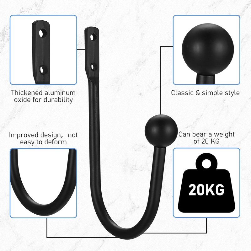 XxinXrongMetal Curtain Holdbacks, 2 Pcs Curtain Drapery Holdbacks, Curtain Tieback