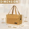 Canvas Tool Organizer, Heavy Duty 16oz Waxed Canvas Garden Hand