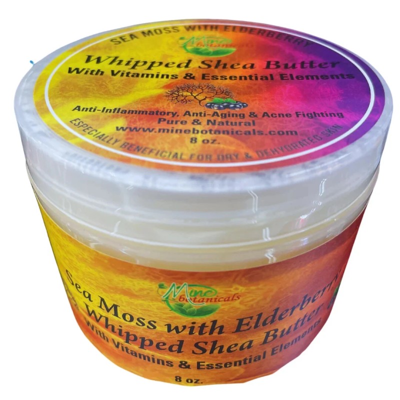 Mine Botanicals Sea Moss with Elderberry | Whipped Shea Butter