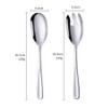 Bisda Salad Spoon and Fork Set Stainless Steel Salad Servers
