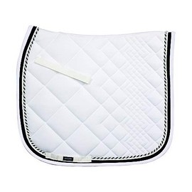 CATAGO Diamond Dressage Saddle Pad White/Navy