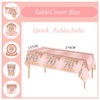 137*274cm Rose Gold 70th Birthday Table Cloth 70th Party Table
