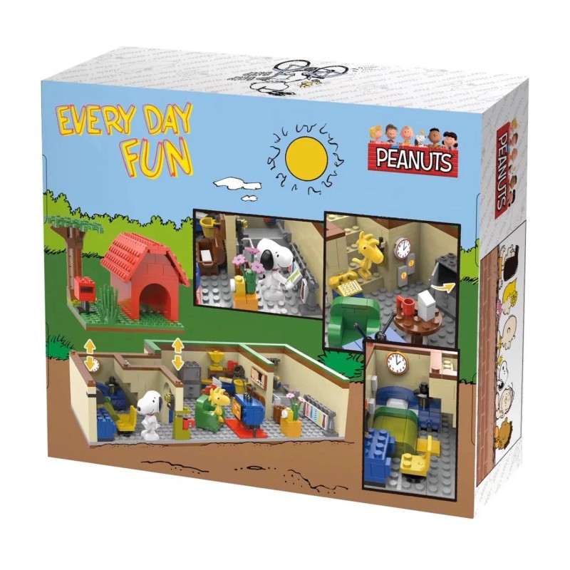 Linoos Peanuts Building Blocks - Basement Dog House