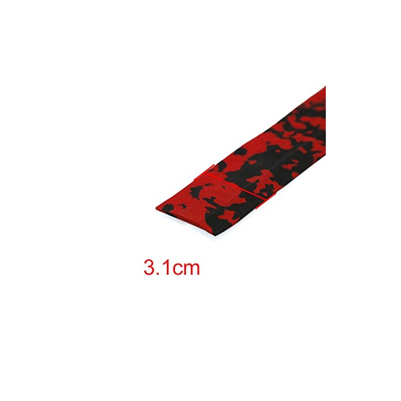 sourcing map 2 Pcs Red Black Foam Anti Slip Handlebar