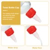 PATIKIL 20/410 Twist Bottle Caps, 18 Pcs Plastic Ribbed Edge